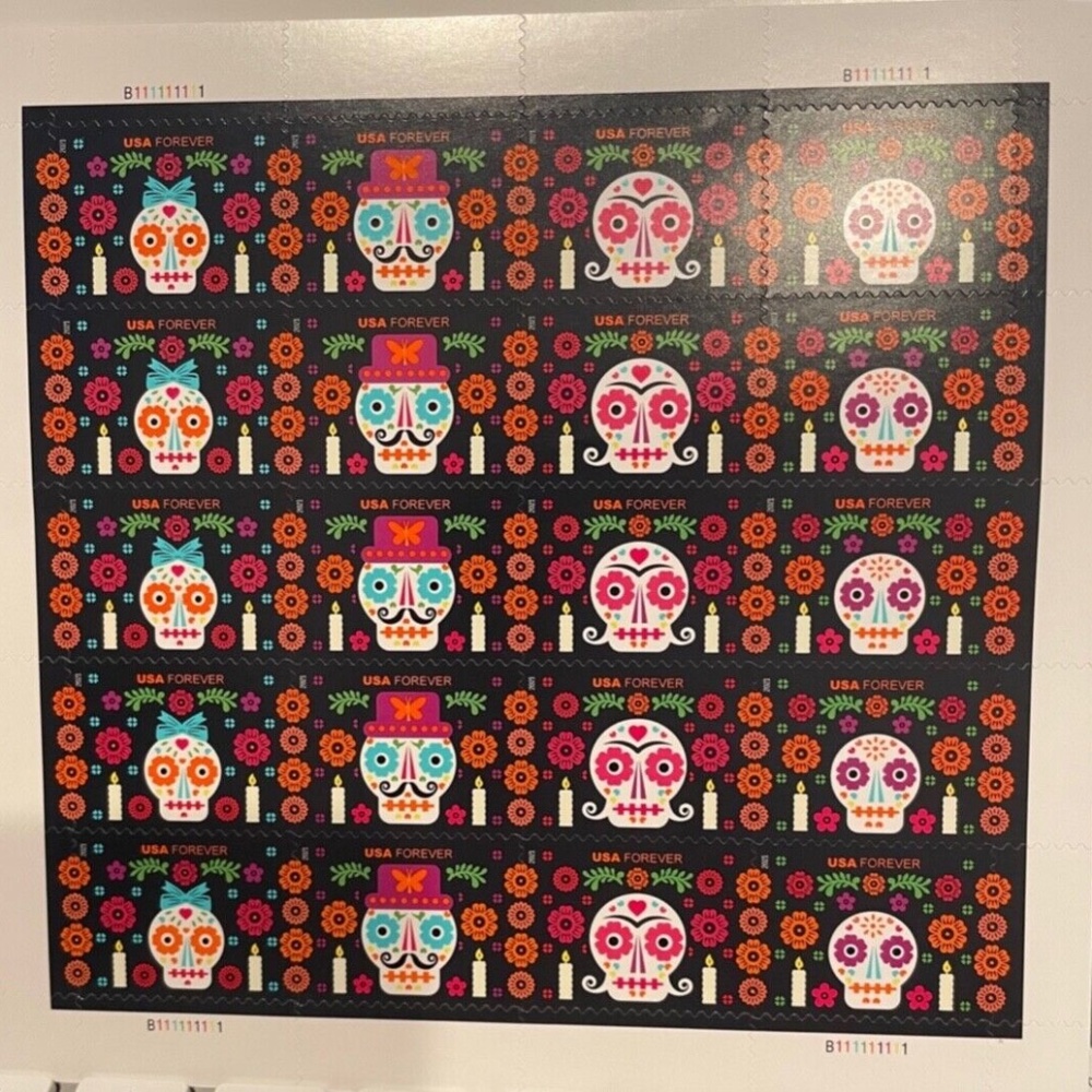 2021USA #5640-5643  Day of the Dead - Sheet of 20 mint